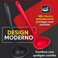 Concha De Silicone Feijão, Caldo, Sopa 28,5cm - Vermelha - 3