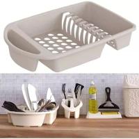 Escorredor De Louças Para Pratos Copos Talheres - Branco - 3