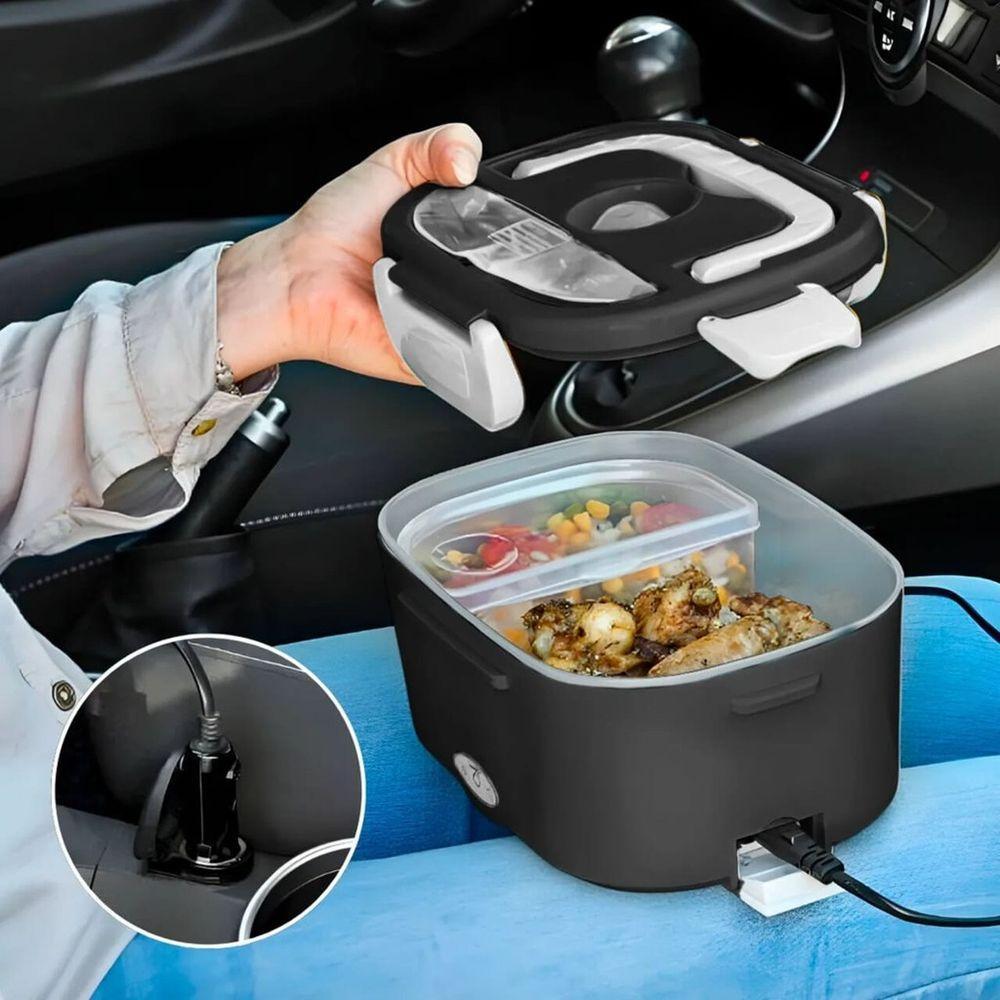 Marmita Elétrica Portátil 2 Em 1 Para Casa, Carro, Uber 12v-24v E 110v-220v Bivolt - 2