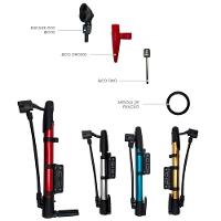 Bomba De Ar Com Suporte Encher Pneu Bicicleta, Carro, Bola, Boias, Bico Fino E Grosso - 2