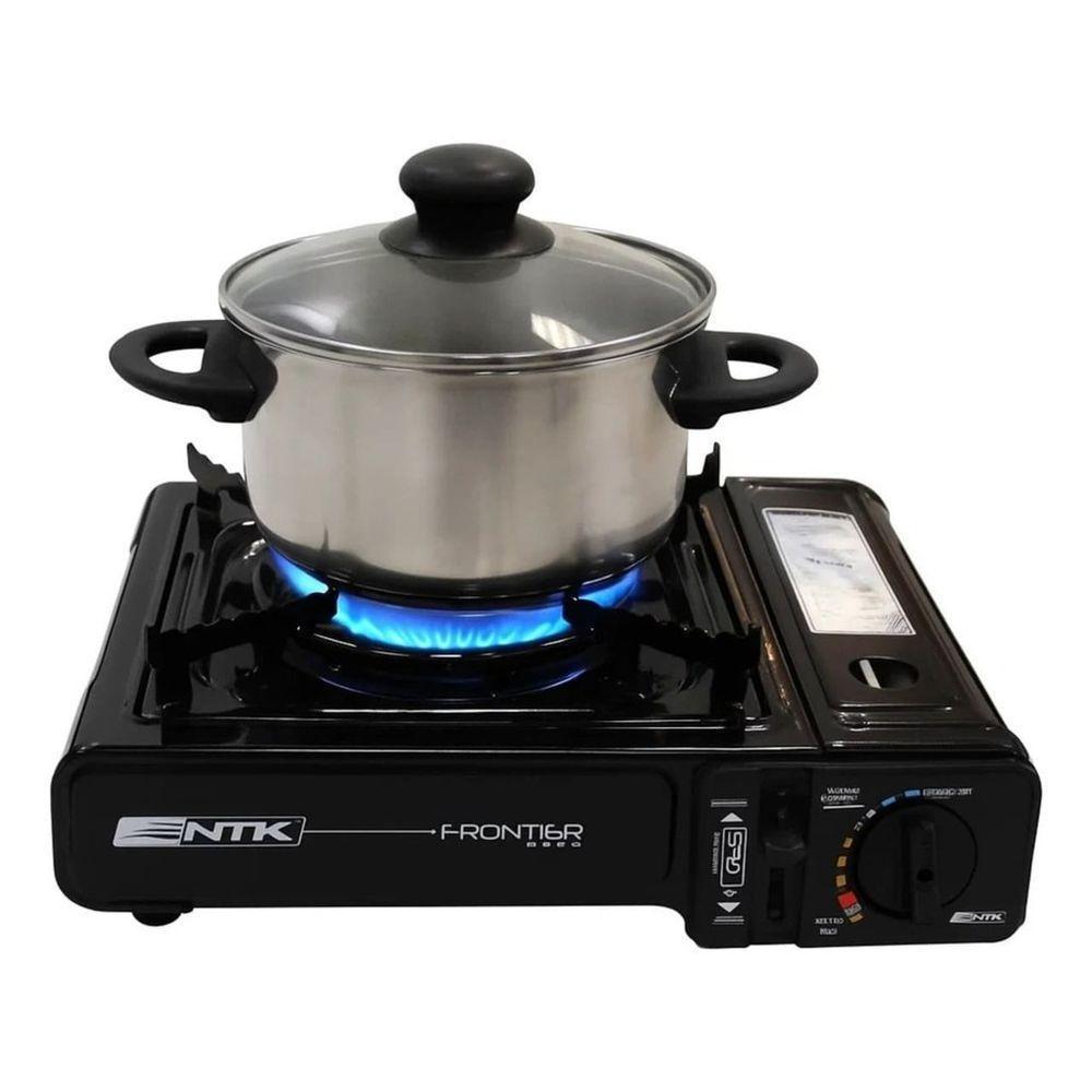 Fogareiro Frontier Nautika De Mesa Fogão Camping Portátil - Preto - 5