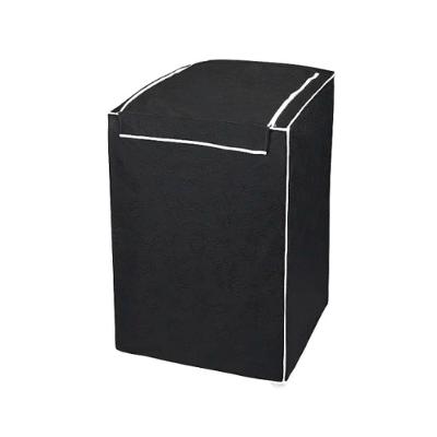 Capa Maquina De Lavar Abertura Superior Com Ziper Preta - P