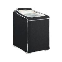 Capa Maquina De Lavar Abertura Superior Com Ziper Preta - P - 2