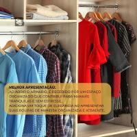 Kit 3 Unidades Cabides De Madeira Com Verniz - 2