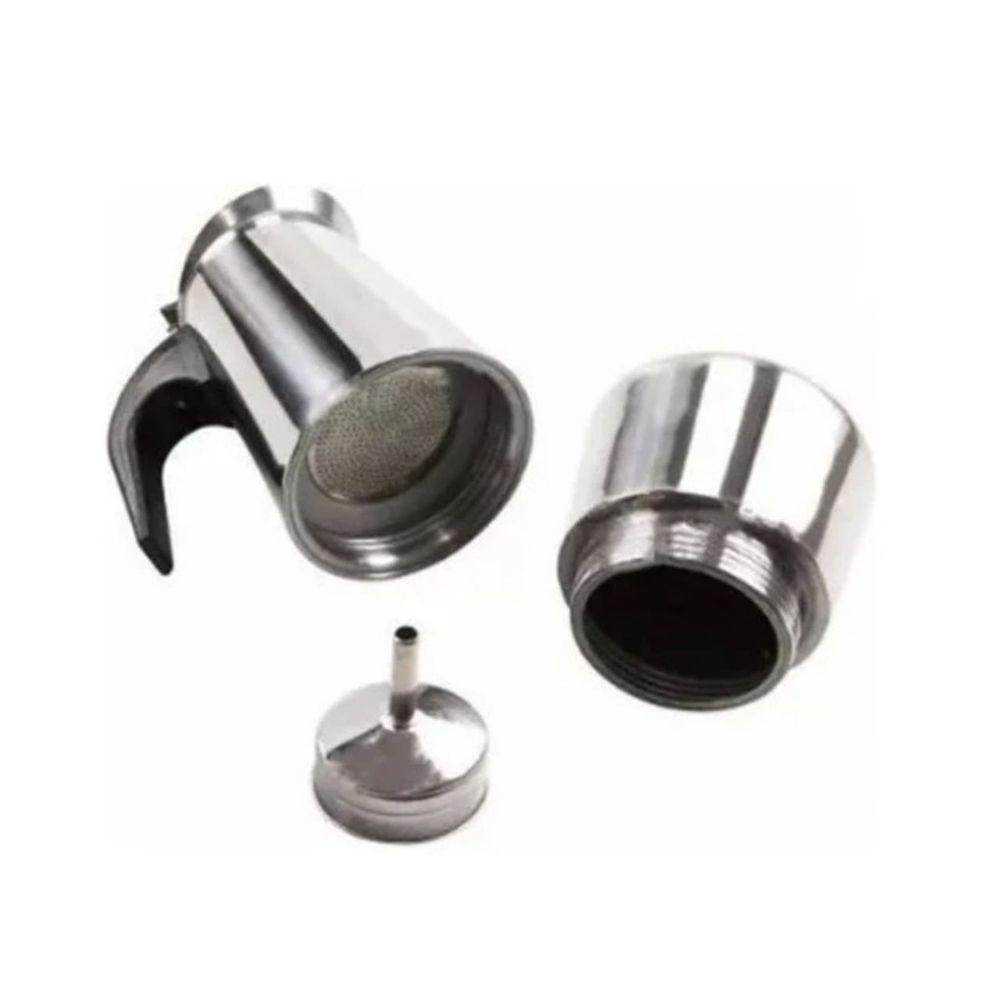 Cafeteira Italiana Em Inox Café Expresso Encorpado 4 Xícaras 200ml - 5