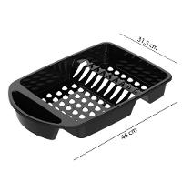 Escorredor De Louças Para Pratos Copos Talheres - Preto - 4