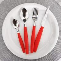 Kit 16 Peças Jogo De Talheres De Mesa Vermelho - 3