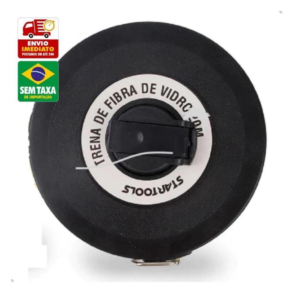 Trena Fibra De Vidro Redonda 10 Metros Profissional Trena Métrica Longa Fita - 3