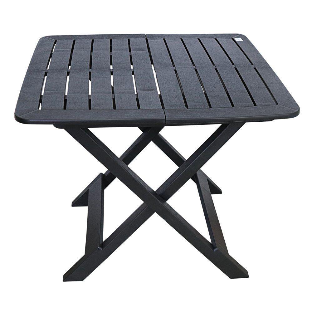 Mesa Quadrada Dobrável Preta - 2