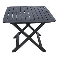 Mesa Quadrada Dobrável Preta - 2