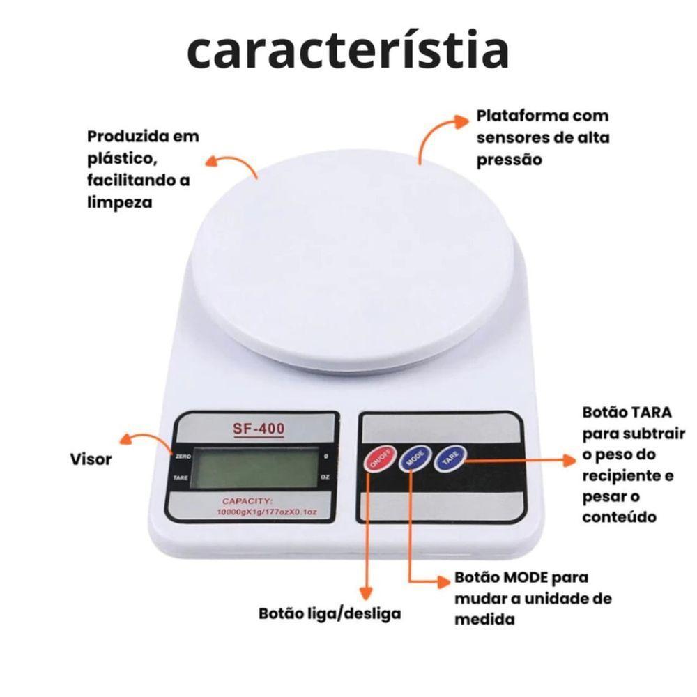 Balança Digital De Cozinha 1g A 10kg Cozinha Dieta Fitness - 2