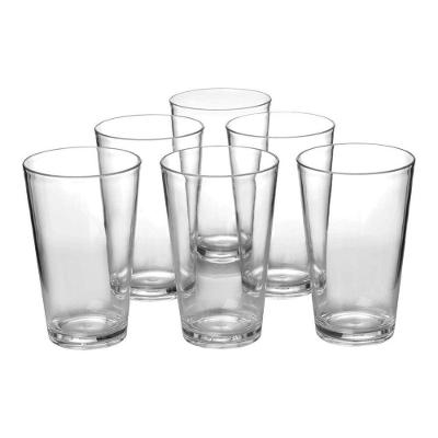 Kit Conjunto 6 Unidades Copo Vidro Lake 300ml