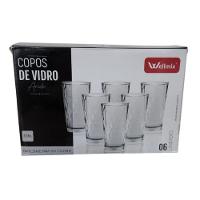 Kit Conjunto 6 Unidades Copo Vidro Arido 310ml - 3