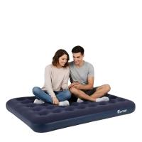 Colchão Inflável Casal 191x131x22cm Azul Viagem Camping - 1