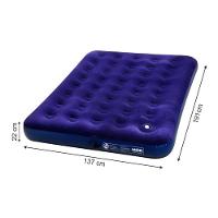 Colchão Inflável Casal 191x131x22cm Azul Viagem Camping - 5