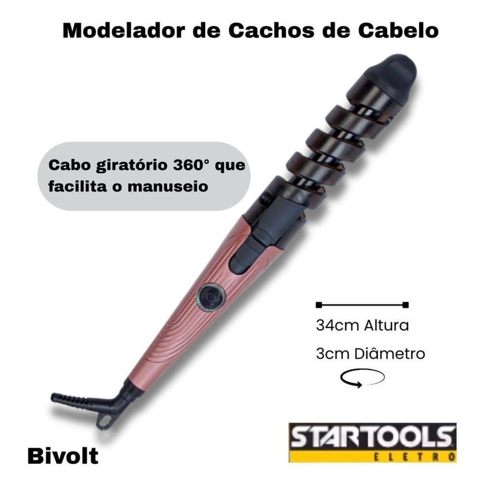 Modelador De Cachos De Cabelo Baby Liss 30w Bivolt - Rosa - 3