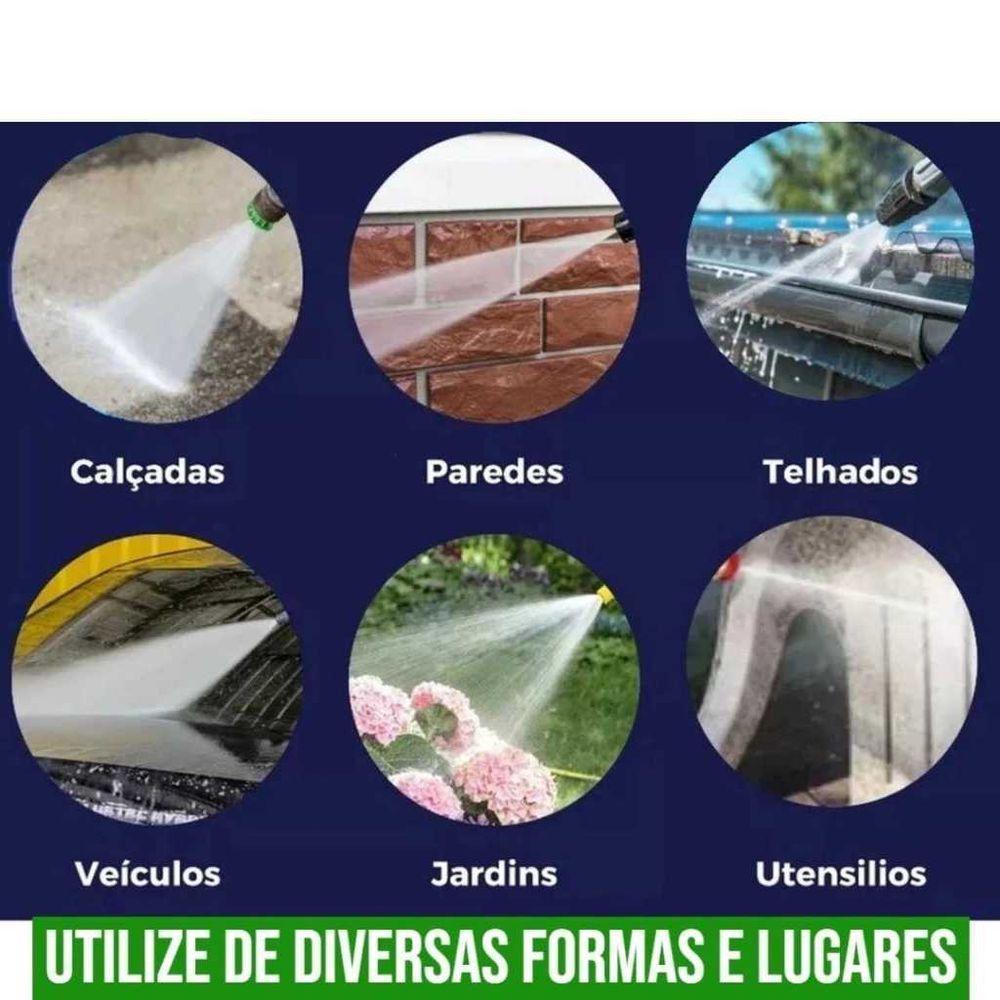 Pistola Lava Jato Portátil Recarregável 8 Peças Preto - 3