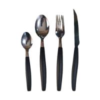 Kit Conjunto 17 Peças Faqueiro Com Porta Talheres Preto - 3