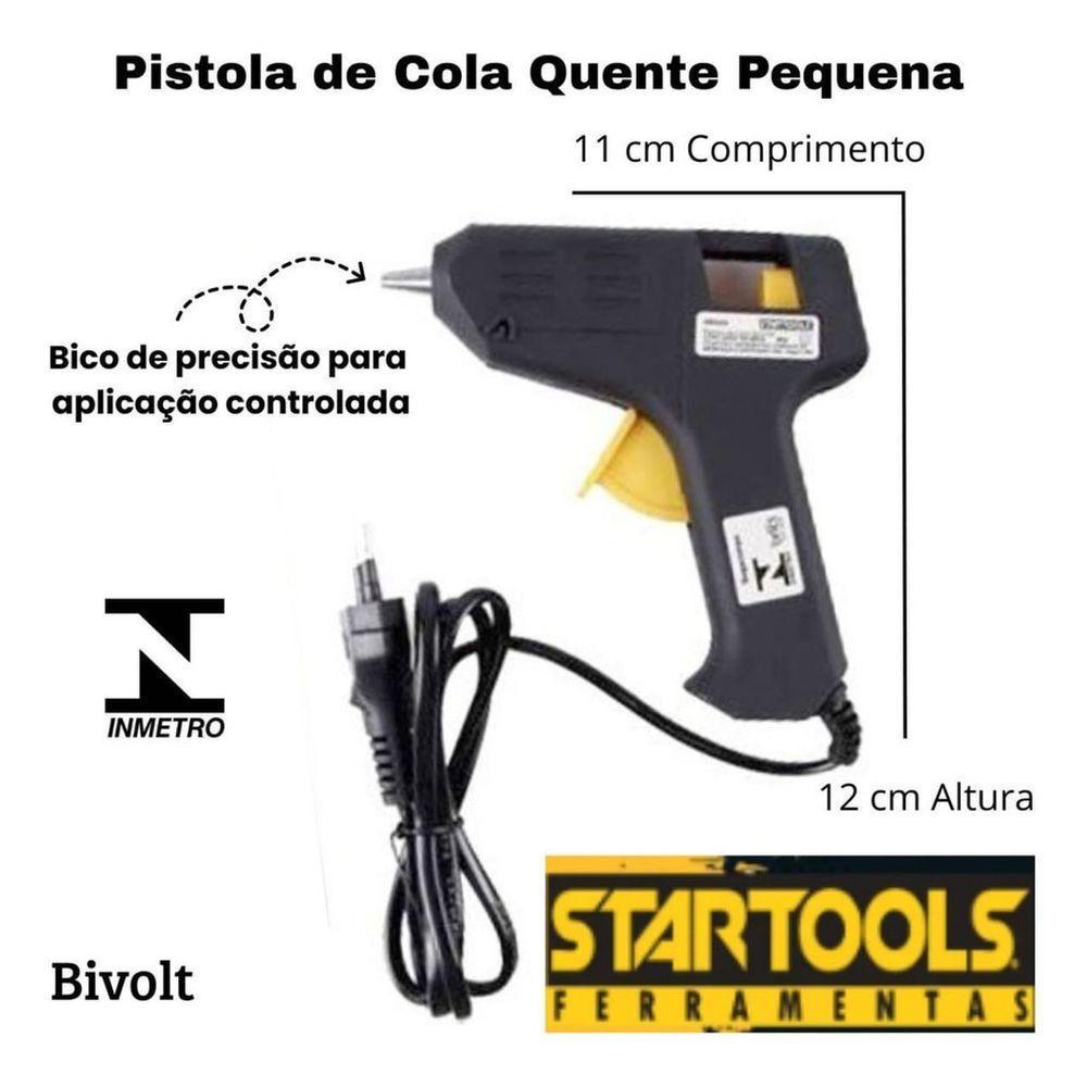Pistola De Cola Quente Profissional 8w Pequena Bivolt Preta - 2