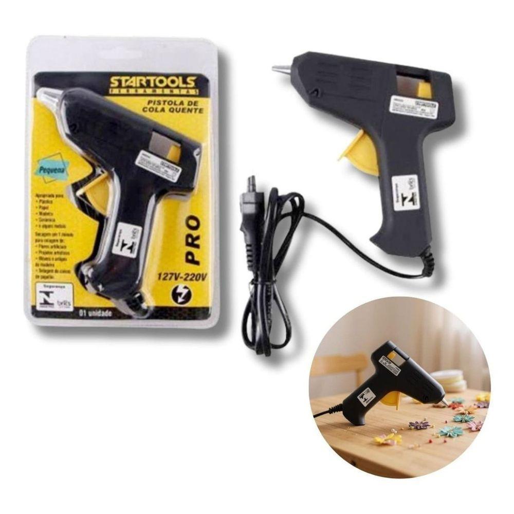 Pistola De Cola Quente Profissional 8w Pequena Bivolt Preta - 5