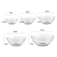 Kit 5 Potes De Vidro Redondos Com Tampa Plástica Conjunto De Tigelas Vidro Com Tampa - 4