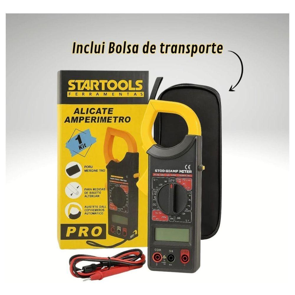 Alicate Amperímetro Digital Portátil Teste Tensão Elétrica - 6