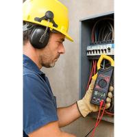 Alicate Amperímetro Digital Portátil Teste Tensão Elétrica - 5