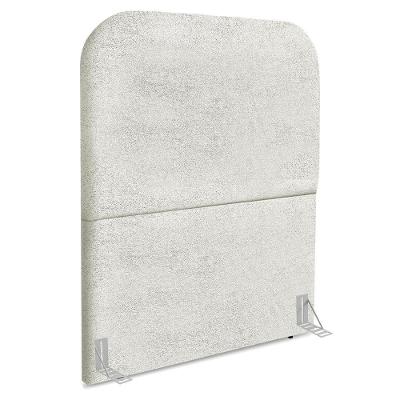 Cabeceira Solteiro 100 Cm Com Frame Alana Boucle Cinza Claro Artte Cinza Claro