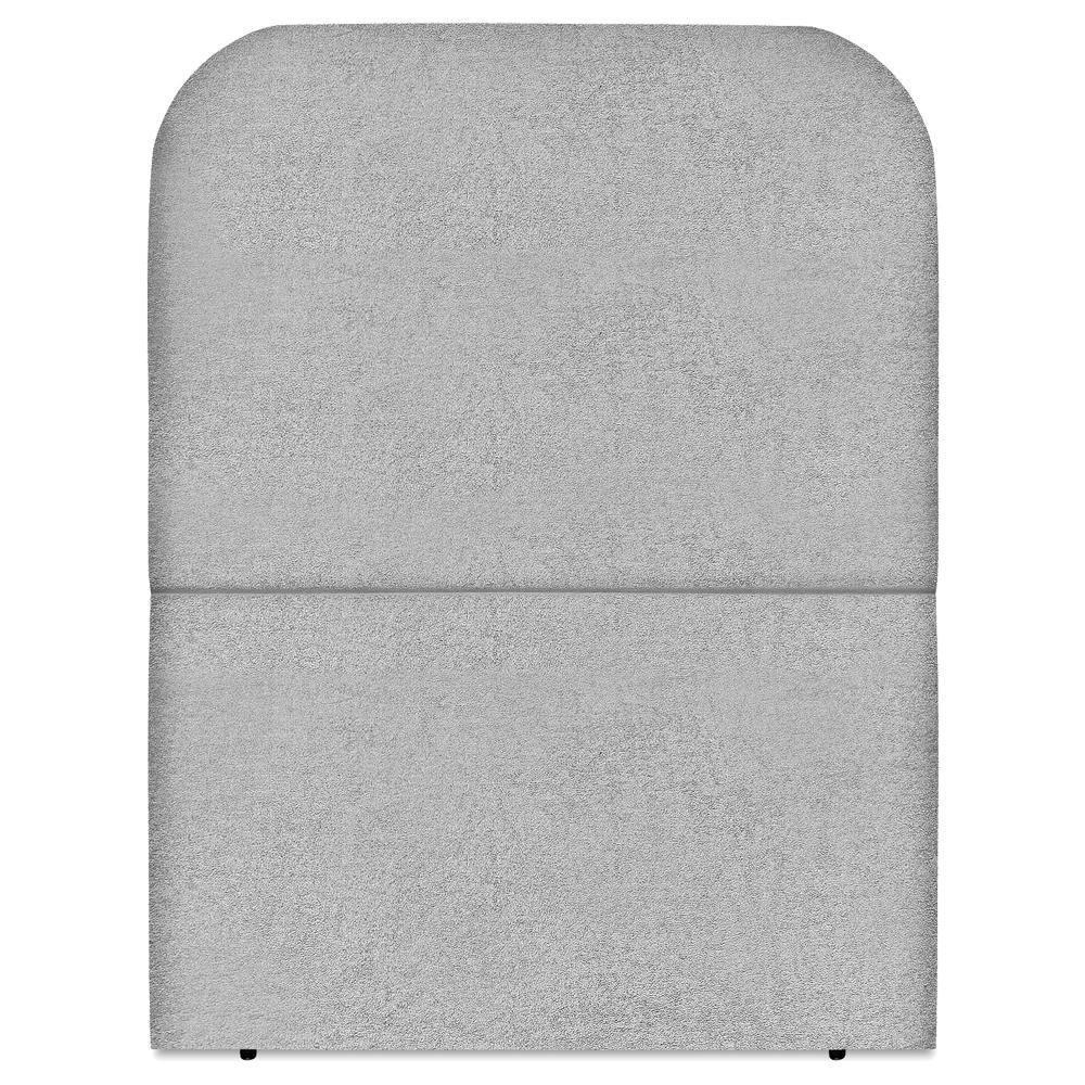 Cabeceira Solteiro 100 Cm Com Frame Alana Boucle Cinza Artte Cinza - 6