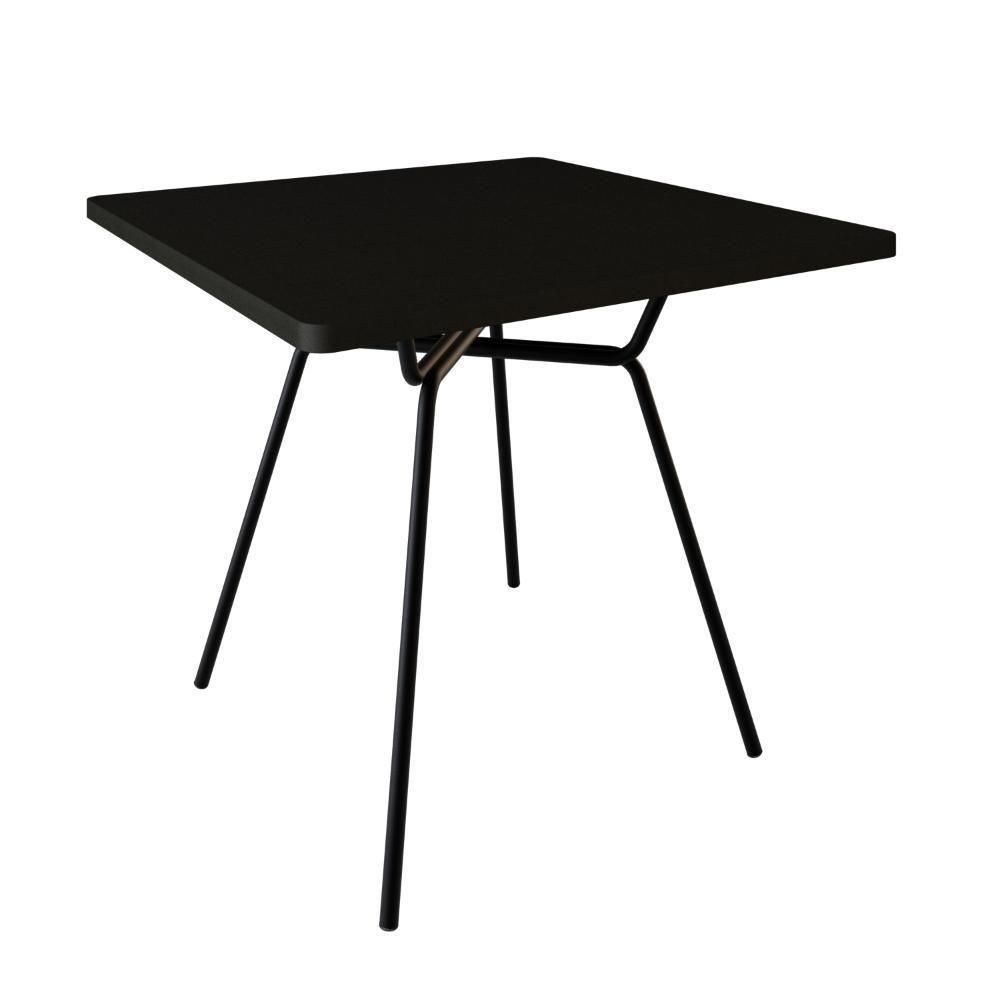 Mesa De Jantar Quadrada Soho 90cm Preto Tx - Est.preta - 2