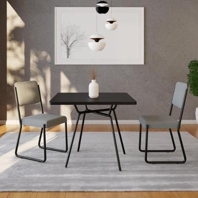 Mesa De Jantar Quadrada Soho 90cm Preto Tx - Est.preta