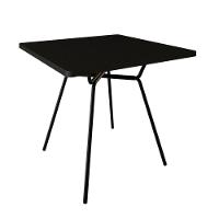 Mesa De Jantar Quadrada Soho 90cm Preto Tx - Est.preta - 2