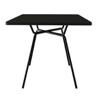 Mesa De Jantar Quadrada Soho 90cm Preto Tx - Est.preta - 5