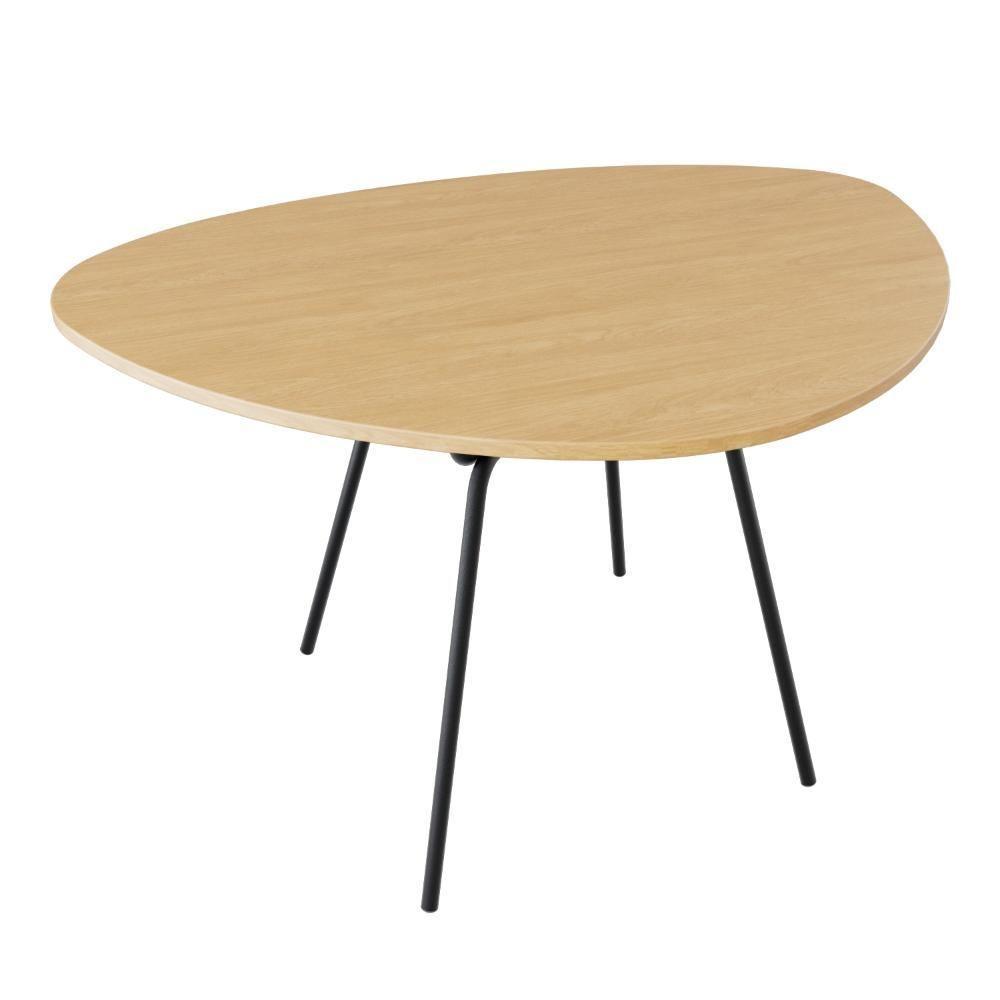 Mesa De Jantar Orgânica Soho 120cm Ciliegio - Est.preta - 5