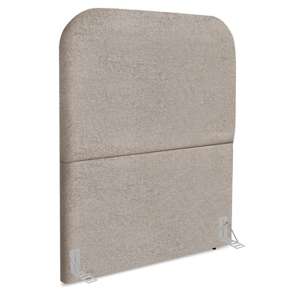 Cabeceira Solteiro 100 Cm Com Frame Alana Boucle Bege Escuro Artte Bege Escuro - 1