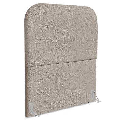 Cabeceira Solteiro 100 Cm Com Frame Alana Boucle Bege Escuro Artte Bege Escuro