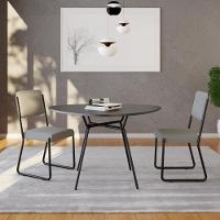 Mesa De Jantar Orgânica Soho 120cm Preto Tx - Est.preta - 1