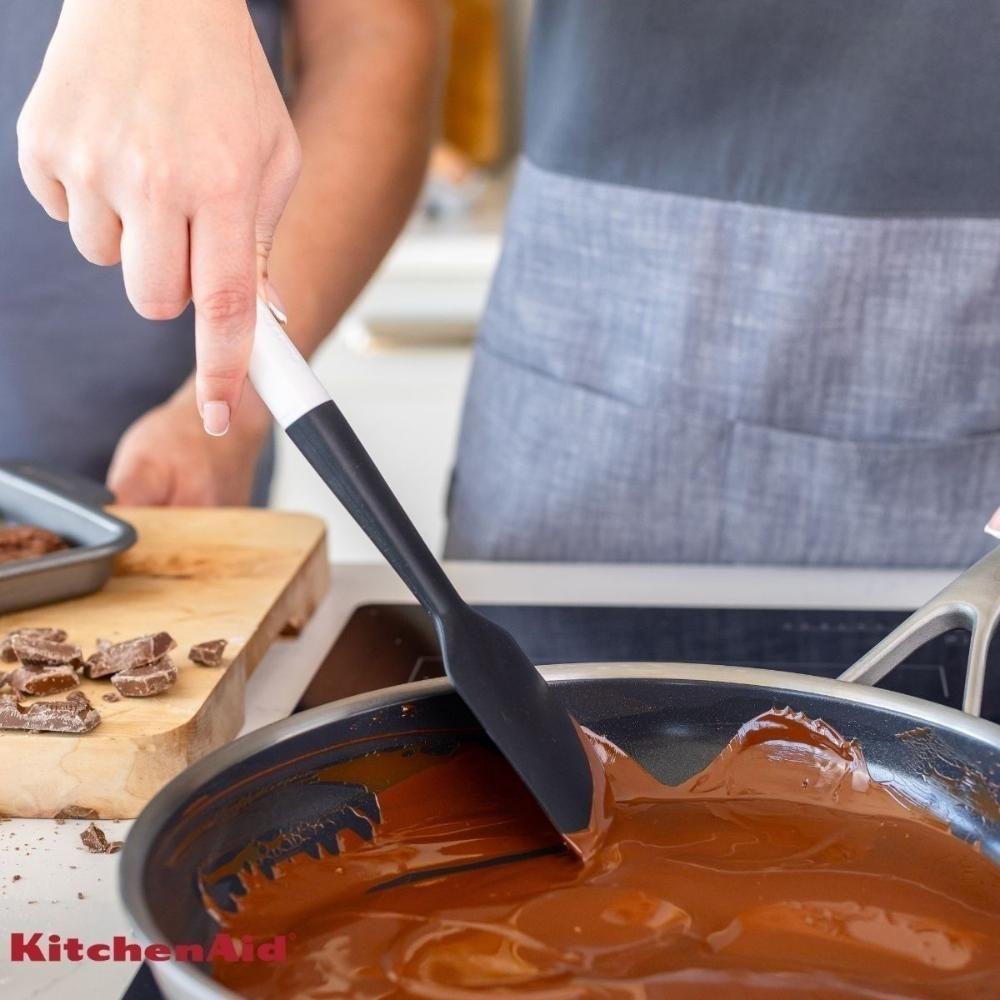 Jogo Espátula Pão Duro E Clássica Silicone Branco Kitchenaid - 7
