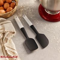 Jogo Espátula Pão Duro E Clássica Silicone Branco Kitchenaid - 2