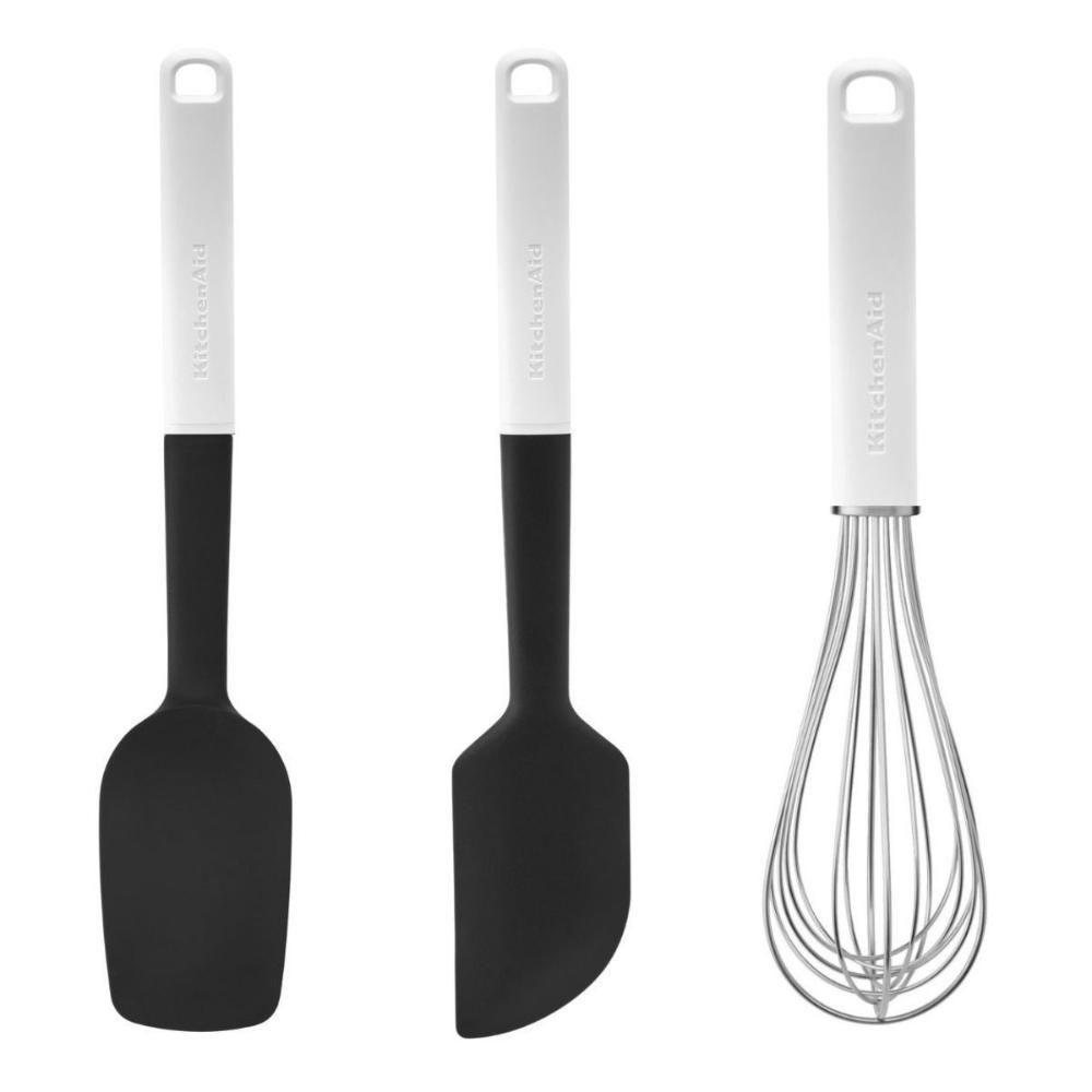 Jogo Espátula Pão Duro Clássica E Fouet Branco Kitchenaid - 1