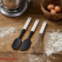 Jogo Espátula Pão Duro Clássica E Fouet Branco Kitchenaid - 2