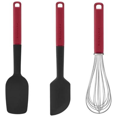 Jogo Espátula Pão Duro Clássica E Fouet Vermelha Kitchenaid