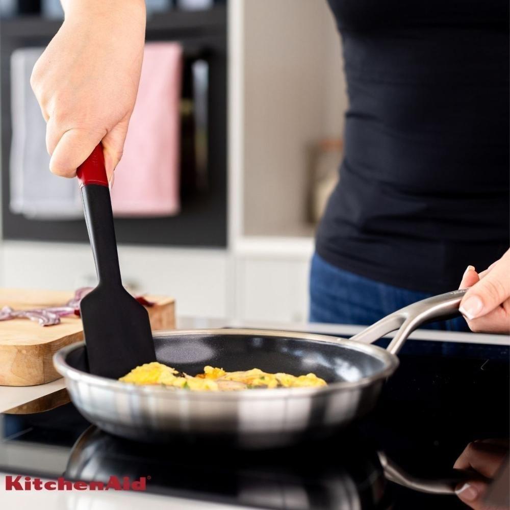 Jogo Espátula Pão Duro Clássica Silicone Vermelha Kitchenaid - 7