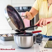 Jogo Espátula Pão Duro Clássica Silicone Vermelha Kitchenaid - 3