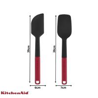 Jogo Espátula Pão Duro Clássica Silicone Vermelha Kitchenaid - 5