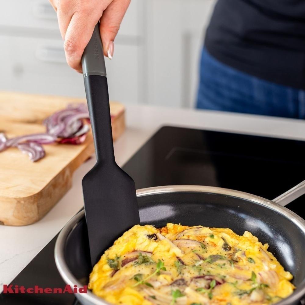 Jogo Espátula Pão Duro Clássica E Fouet Cinza Kitchenaid - 6