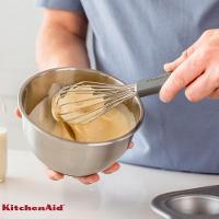 Jogo Espátula Pão Duro Clássica E Fouet Cinza Kitchenaid