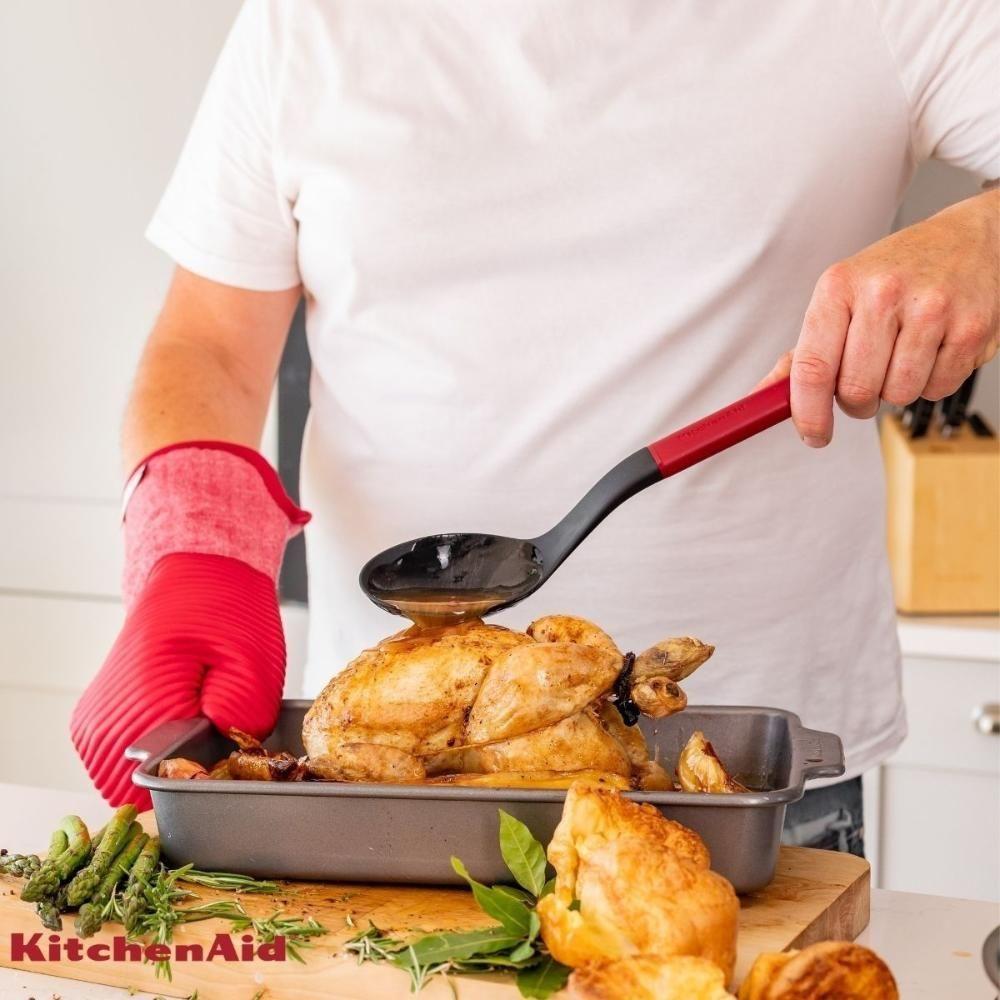 Jogo Colher Perfurada E Sólida Multiuso Vermelha Kitchenaid - 3