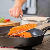 Espátula Flexível Perfurada 32cm Em Inox Preta Kitchenaid - 5