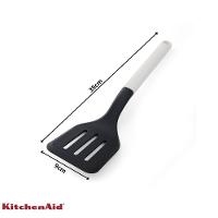 Espátula Perfurada 35cm Cozinha Em Nylon Branca Kitchenaid